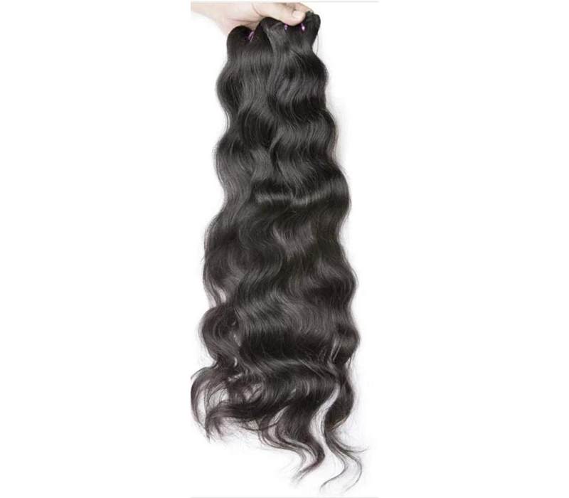 Raw Indian Temple Natural Wavy Unprocessed Humam Hair 3 Bundles 