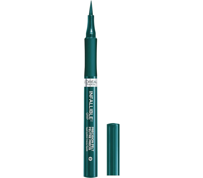 L’Oréal Paris Infallible Grip Precision Felt Eyeliner - Smudge Resistant, Waterproof - Green