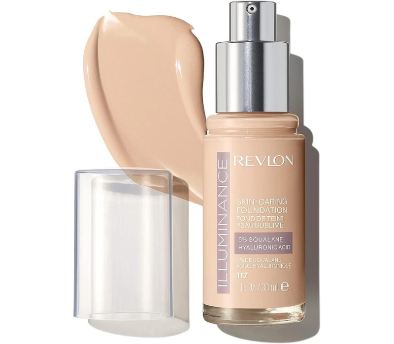 Revlon Illuminance Liquid Foundation - Hyaluronic Acid, Medium Coverage, 201 Creamy Natural