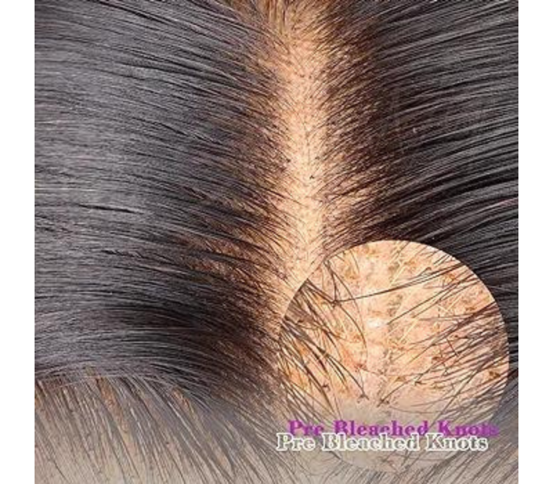 Brazilian Straight Lace Frontal - 100% Human Hair, HD Transparent Lace, Pre Plucked 18 Inch