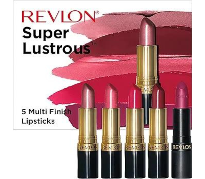 Revlon Lipstick Set - 5 Piece Gift Set, Multi-Finish