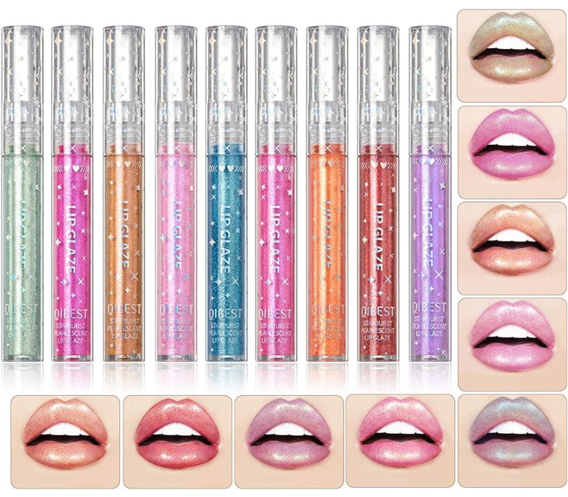 Glitter Liquid Lipsticks Set - 9 Colors 