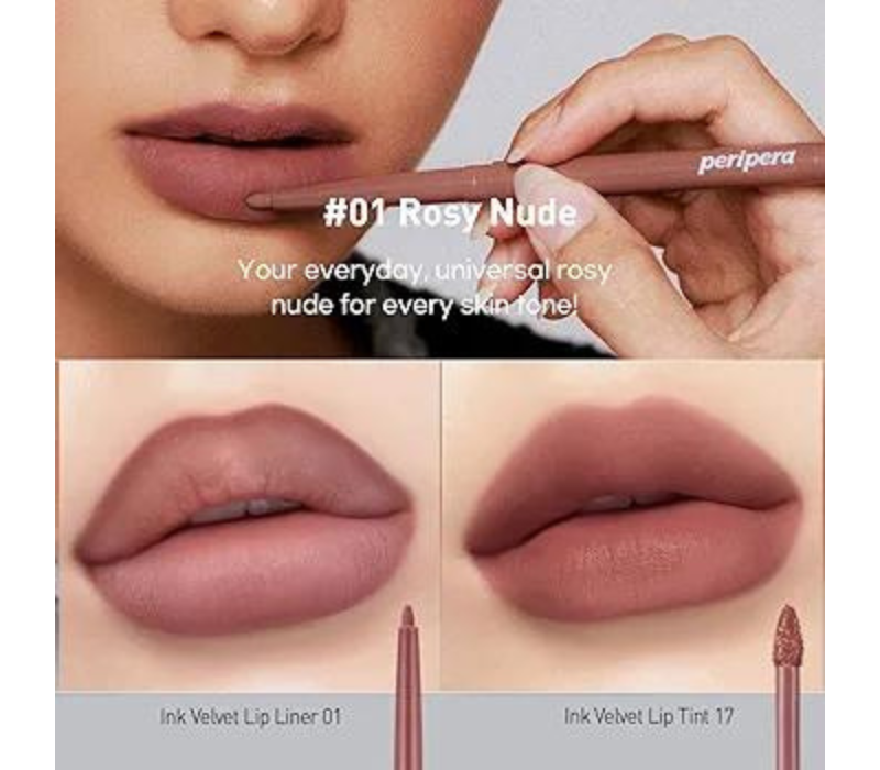 Peripera INK VELVET LIP LINER - 001 Rosy Nude