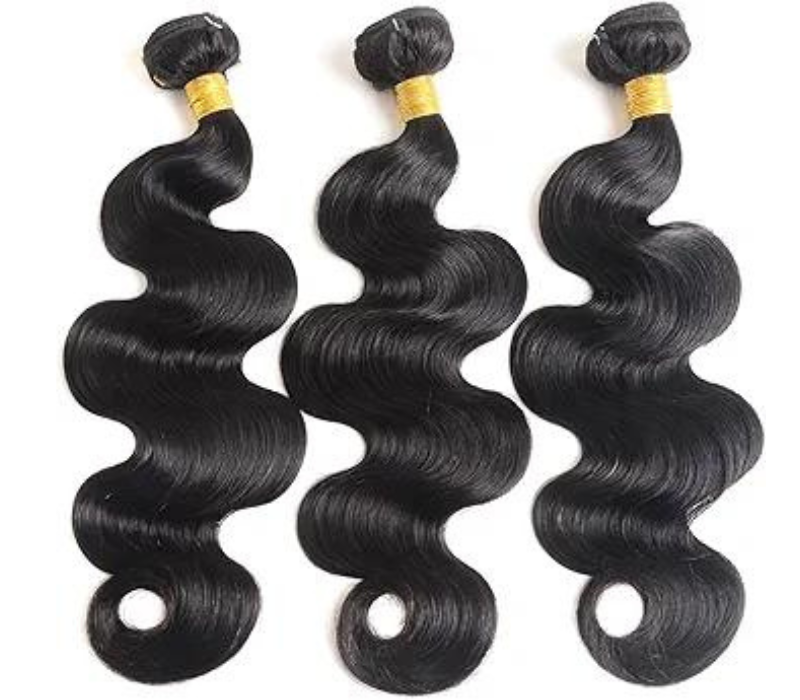 Human Hair Bundles Body Wave Unprocessed Brazilian Human Hair color Black