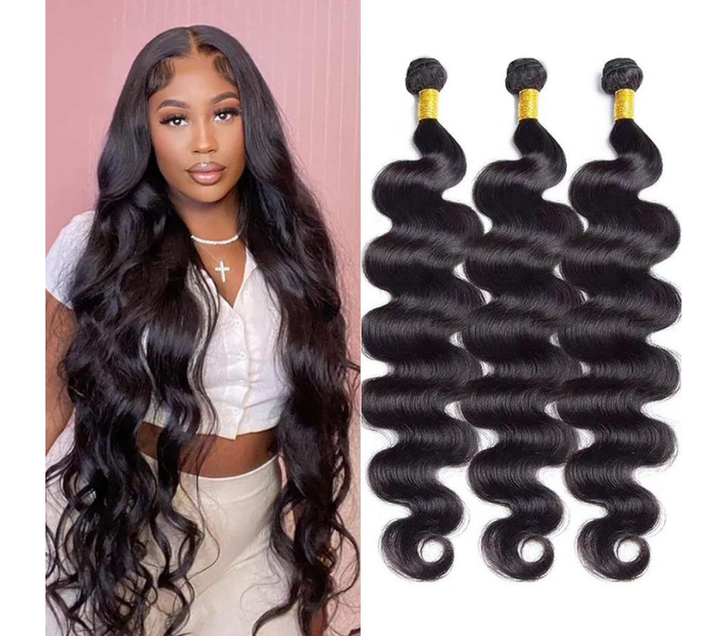 Brazilian Humam Hair Bundles Body Wave  18 - 24 Inch Unprocessed weave 4 Bundles